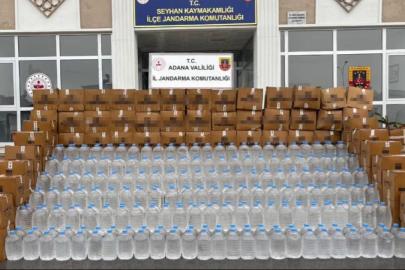 Adana'da 3 bin litre sahte alkol ele geçirildi