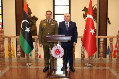 Bakan Güler, Libya Genelkurmay Başkan Vekili enNemruş'u kabul etti