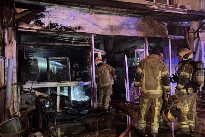 Bursa'da iş yerinde çıkan yangın söndürüldü