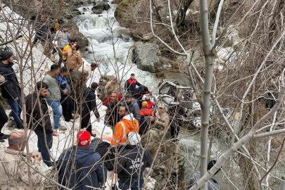 Hafif ticari araç dereye düştü: 3 ölü, 5 yaralı