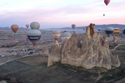 Kapadokya'da balon turlarına 754 bin 98 kişi katıldı