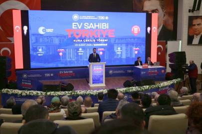 Yüzyılın Konut Projesi kapsamında Çanakkale'de kuralar çekildi