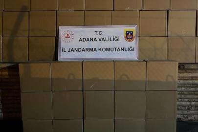 Adana'da kamyondan 4,1 milyon kaçak makaron çıktı
