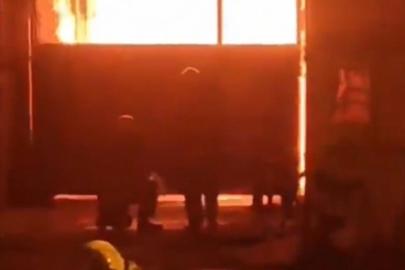 Adana'da mobilya atölyesinde yangın