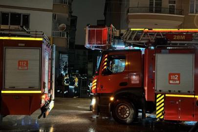 Aksaray'da 5 katlı apartmanda yangın