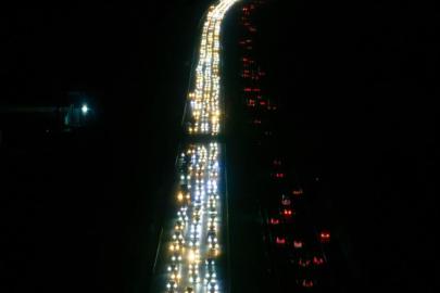 Ankara girişinde trafik yoğunluğu yaşanıyor