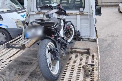 Dur ihtarına uymayan motosikletliye ve sahibine 285 bin lira ceza