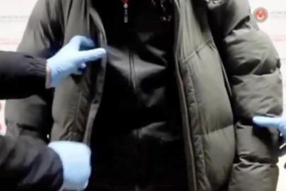 Kapıkule'de yolcu montundan 12 kilo uyuşturucu çıktı