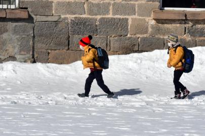 Ordu'nun bazı ilçelerinde eğitime kar engeli