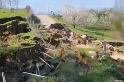 Bursada toprak kayması: Yol kapandı