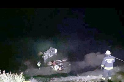 Tekirdağ'da faciadan dönüldü: Araç uçurumdan denize düştü
