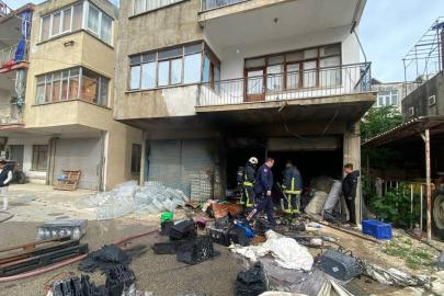 Antalya'da depo yangını