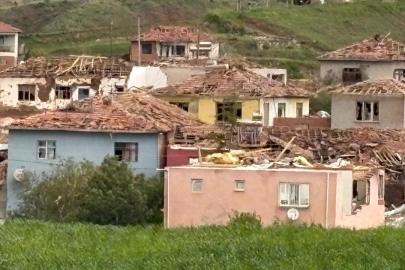 Çorum'da hortum: Evler hasar gördü, 5 kişi yaralandı