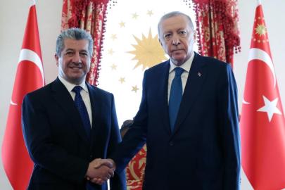 Cumhurbaşkanı Erdoğan, IKBY Başbakanı'nı kabul etti.