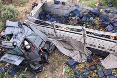 Gaziantep'te tır viyadükten düştü: 2 ölü, 4 yaralı