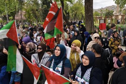 Haydut İsrail'in Küresel Sumud Filosu'na saldırısı yurdun birçok noktasında protesto edildi