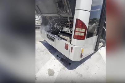 İstanbul'da metrobüste yangın çıktı