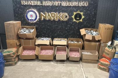 İstanbul'da yaklaşık 1 milyon uyuşturucu hap ele geçirildi