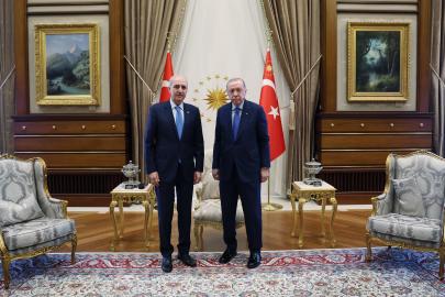 Cumhurbaşkanı Erdoğan, TBMM Başkanı Kurtulmuş ile görüştü