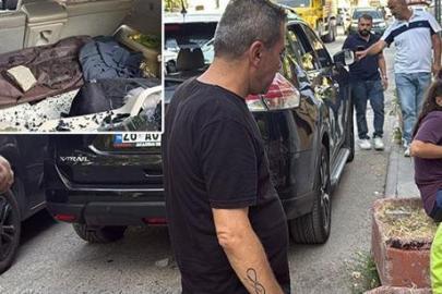 Trafik magandaları aracın camını taşla kırdı, eşi ve çocuklarının önünde babayı darbetti