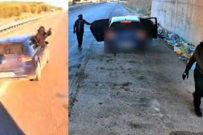 Türk tırına film gibi soygun. Maskeli adamlar önünü kesti, jammer bile kullandılar